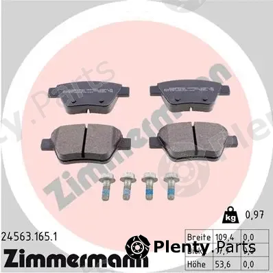 Zimmermann 24563.165.1 — Brake Pad Set, disc brake