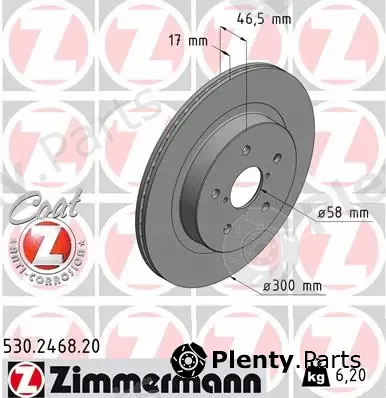 Zimmermann 530.2468.20 — Brake Disc COAT Z