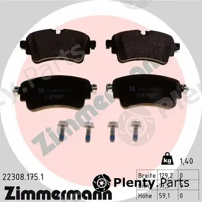 Zimmermann 22308.175.1 — Brake Pad Set, disc brake
