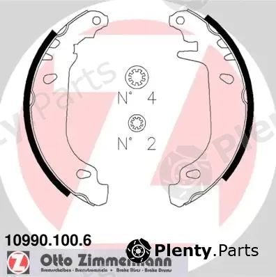 Zimmermann 10990.100.6 — Brake Shoe Set