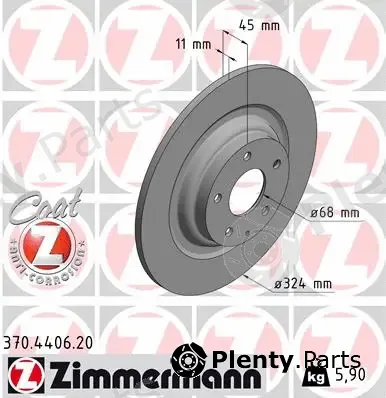 Zimmermann 370.4406.20 — Brake Disc COAT Z