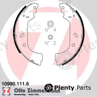Zimmermann 10990.111.6 — Brake Shoe Set