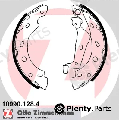 Zimmermann 10990.128.4 — Brake Shoe Set
