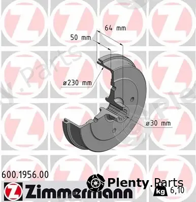 Zimmermann 600.1956.00 — Brake Drum
