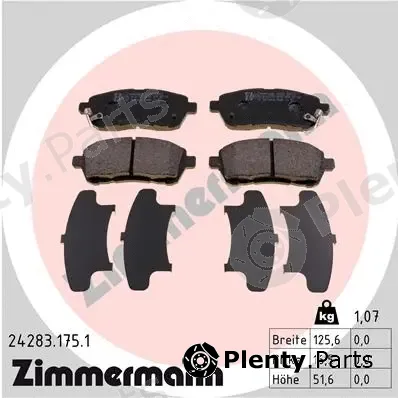 Zimmermann 24283.175.1 — Brake Pad Set, disc brake