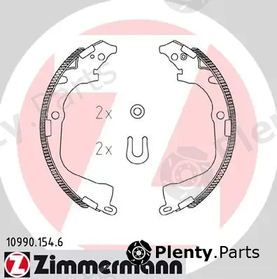 Zimmermann 10990.154.6 — Brake Shoe Set