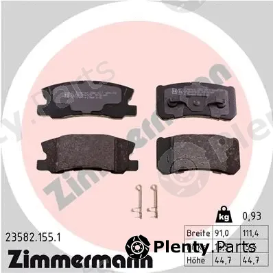 Zimmermann 23582.155.1 — Brake Pad Set, disc brake