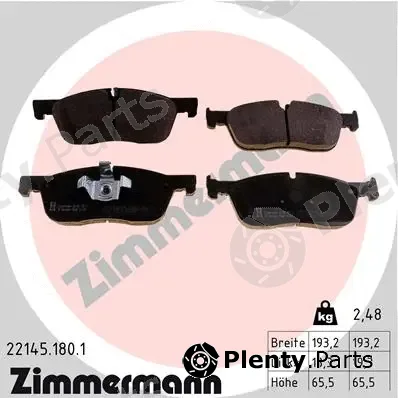 Zimmermann 22145.180.1 — Brake Pad Set, disc brake