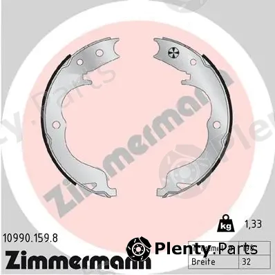 Zimmermann 10990.159.8 — Brake Shoe Set, parking brake