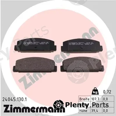 Zimmermann 24045.130.1 — Brake Pad Set, disc brake
