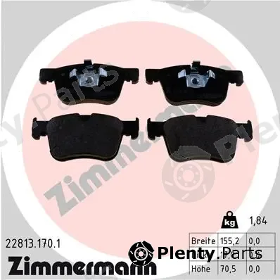 Zimmermann 22813.170.1 — Brake Pad Set, disc brake