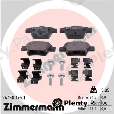 Zimmermann 24150.175.1 — Brake Pad Set, disc brake
