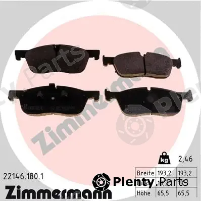 Zimmermann 22146.180.1 — Brake Pad Set, disc brake