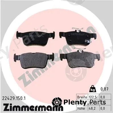 Zimmermann 22429.150.1 — Brake Pad Set, disc brake