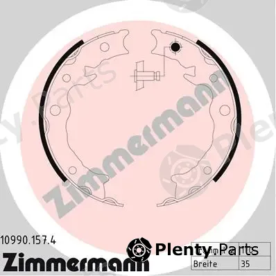 Zimmermann 10990.157.4 — Brake Shoe Set, parking brake