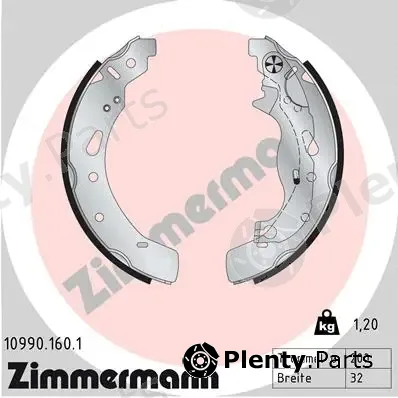 Zimmermann 10990.160.1 — Brake Shoe Set
