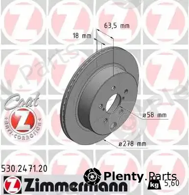 Zimmermann 530.2471.20 — Brake Disc COAT Z