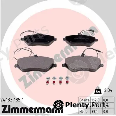 Zimmermann 24133.185.1 — Brake Pad Set, disc brake