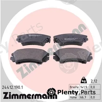 Zimmermann 24412.190.1 — Brake Pad Set, disc brake