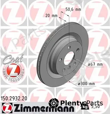 Zimmermann 150.2932.20 — Brake Disc COAT Z