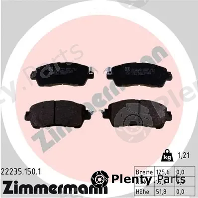 Zimmermann 22235.150.1 — Brake Pad Set, disc brake