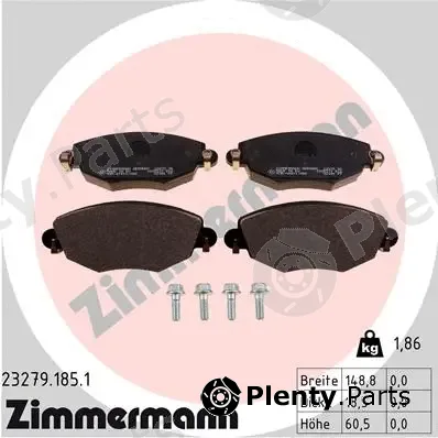 Zimmermann 23279.185.1 — Brake Pad Set, disc brake