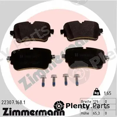 Zimmermann 22307.168.1 — Brake Pad Set, disc brake
