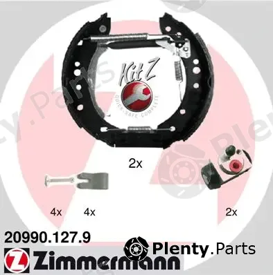 Zimmermann 20990.127.9 — Brake Shoe Set KIT Z