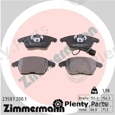 Zimmermann 23587.200.1 — Brake Pad Set, disc brake