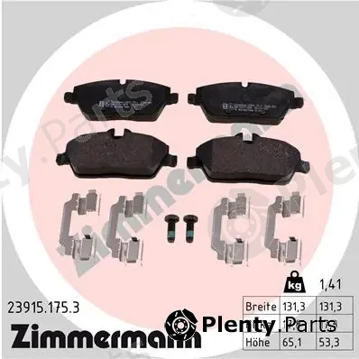 Zimmermann 23915.175.3 — Brake Pad Set, disc brake