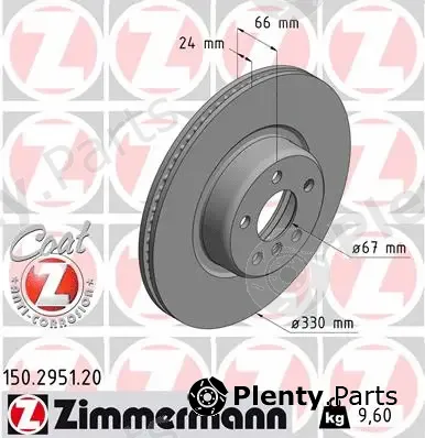 Zimmermann 150.2951.20 — Brake Disc COAT Z