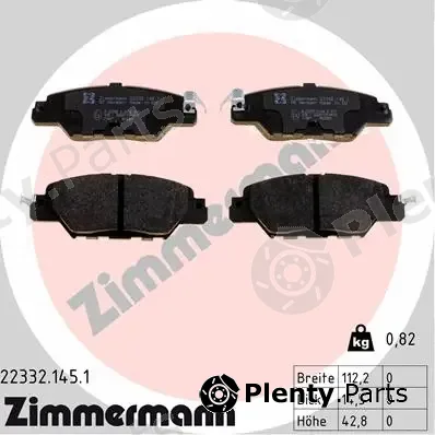 Zimmermann 22332.145.1 — Brake Pad Set, disc brake