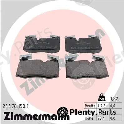 Zimmermann 24478.150.1 — Brake Pad Set, disc brake