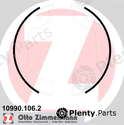 Zimmermann 10990.106.2 — Brake Shoe Set, parking brake