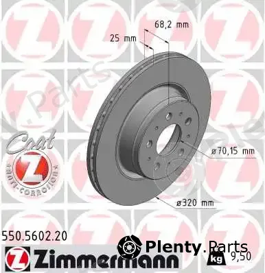 Zimmermann 550.5602.20 — Brake Disc COAT Z