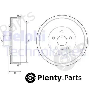 Delphi BF553-C — Brake Drum