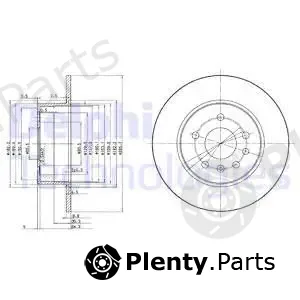 Delphi BG3274C — Brake Disc