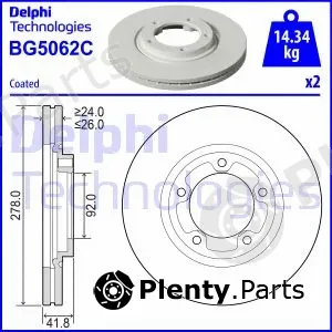 Delphi BG5062C — Brake Disc