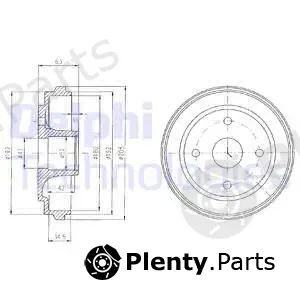 Delphi BF474 — Brake Drum