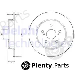 Delphi BG4928C-18B1 — Brake Disc