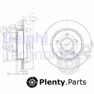 Delphi BG3896 — Brake Disc