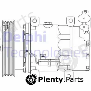 Delphi CS20523 — Compressor, air conditioning