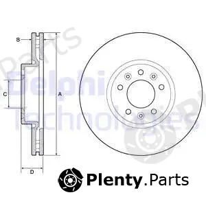 Delphi BG4805C — Brake Disc