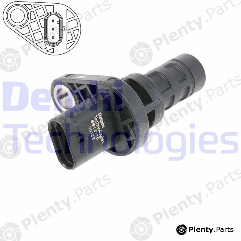Delphi SS12316-12B1 — Sensor, crankshaft pulse