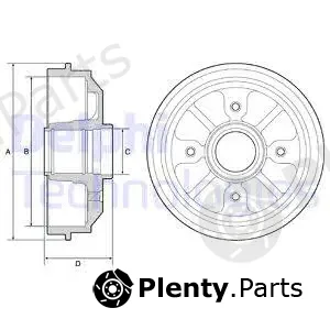 Delphi BF282 — Brake Drum