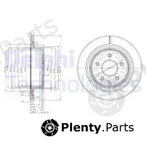 Delphi BG3765C-18B1 — Brake Disc