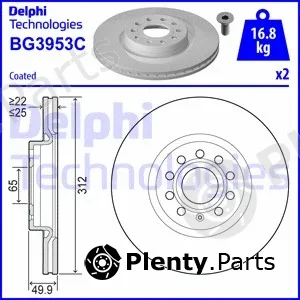 Delphi BG3953C-18B1 — Brake Disc