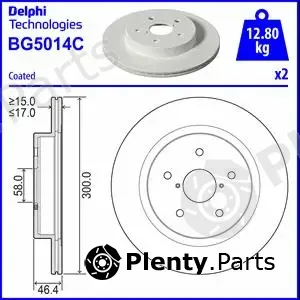 Delphi BG5014C-18B1 — Brake Disc