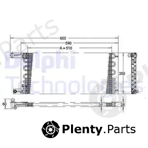 Delphi TSP0225164 — Condenser, air conditioning