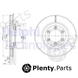 Delphi BG3523 — Brake Disc